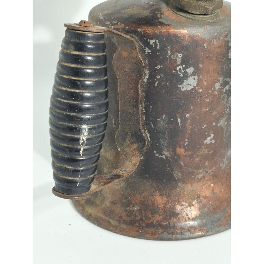 Vintage The Turner Brass Works Sycamore Ill Copper Blow Torch With Black Handle - Picture 10 of 16
